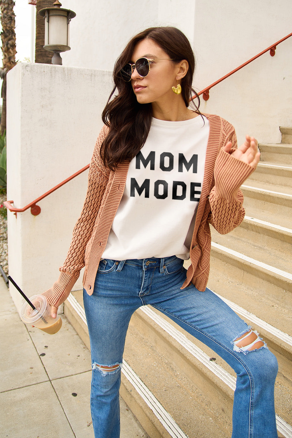 Simply Love Full Size MOM MODE Short Sleeve T-Shirt