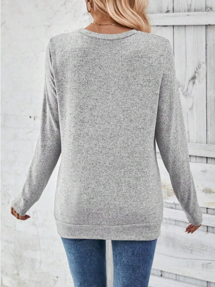 Round Neck Long Sleeve T-Shirt