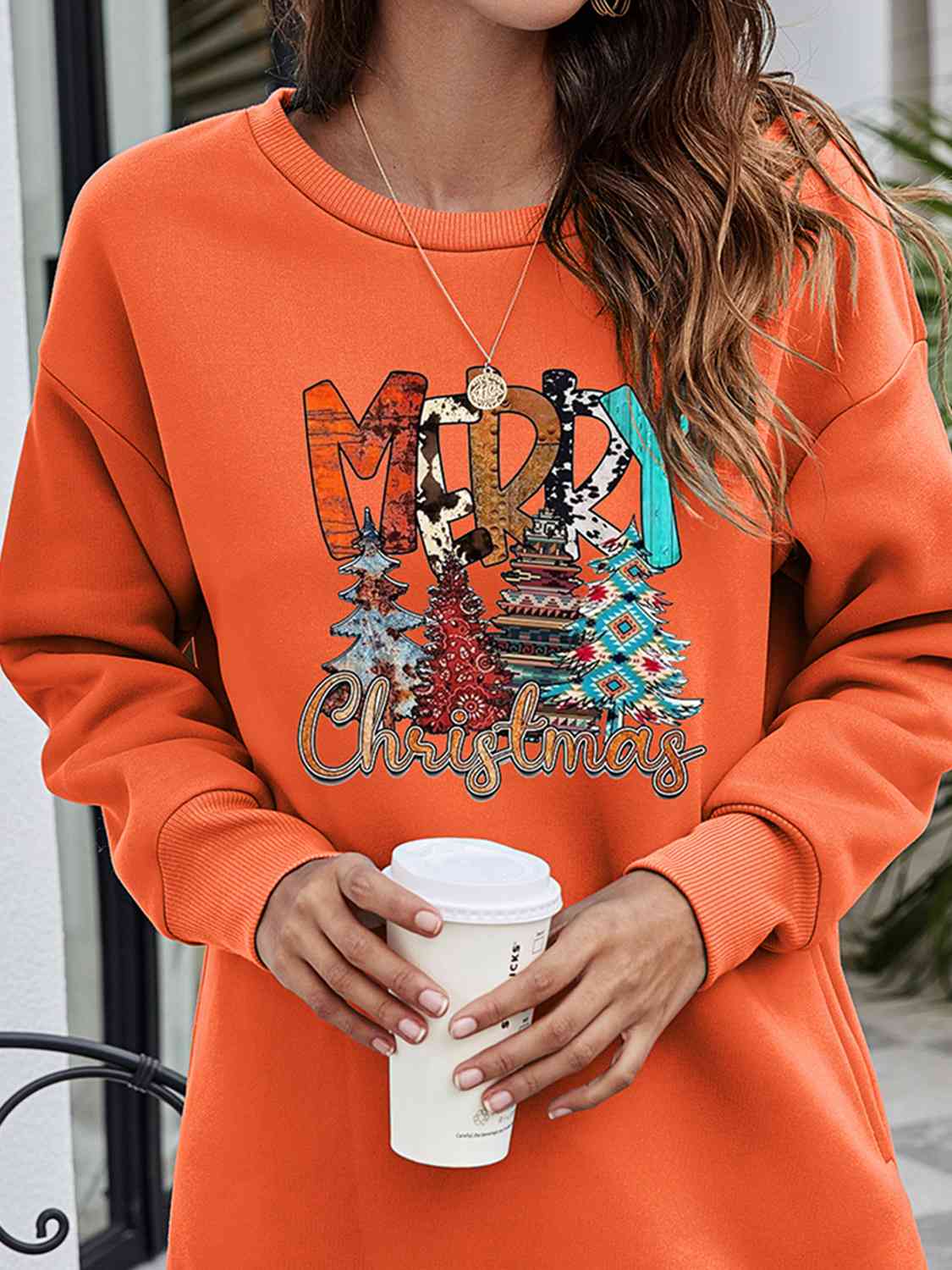 MERRY CHRISTMAS Graphic Sweatshirt