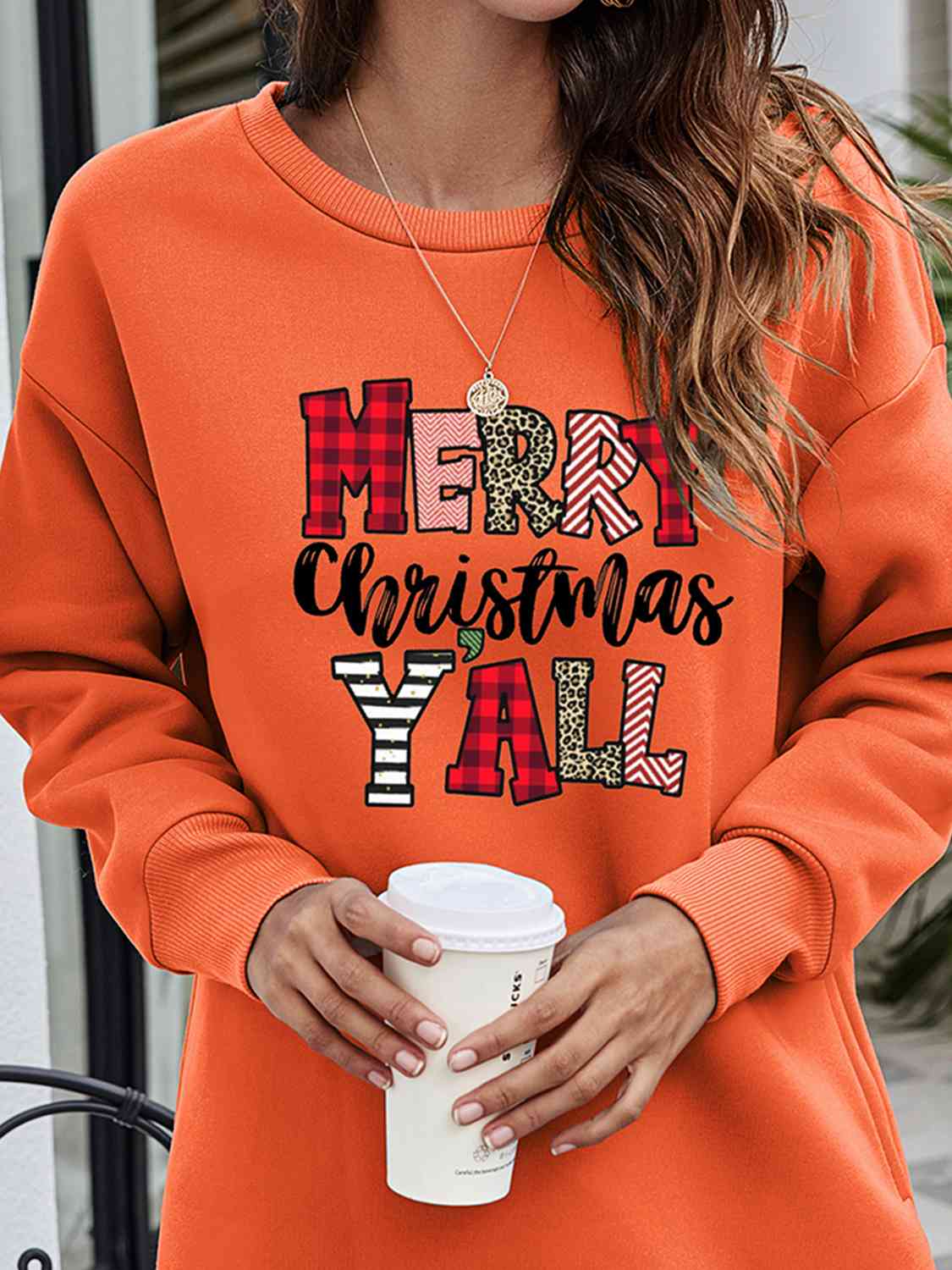 MERRY CHRISTMAS Y'ALL Graphic Sweatshirt